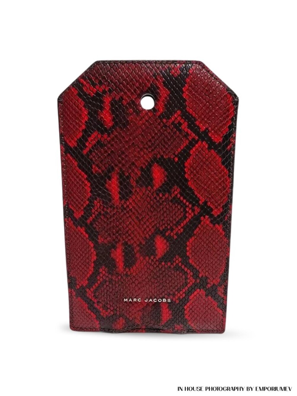 Marc Jacobs Red Snake Skin Print Small Tablet Case